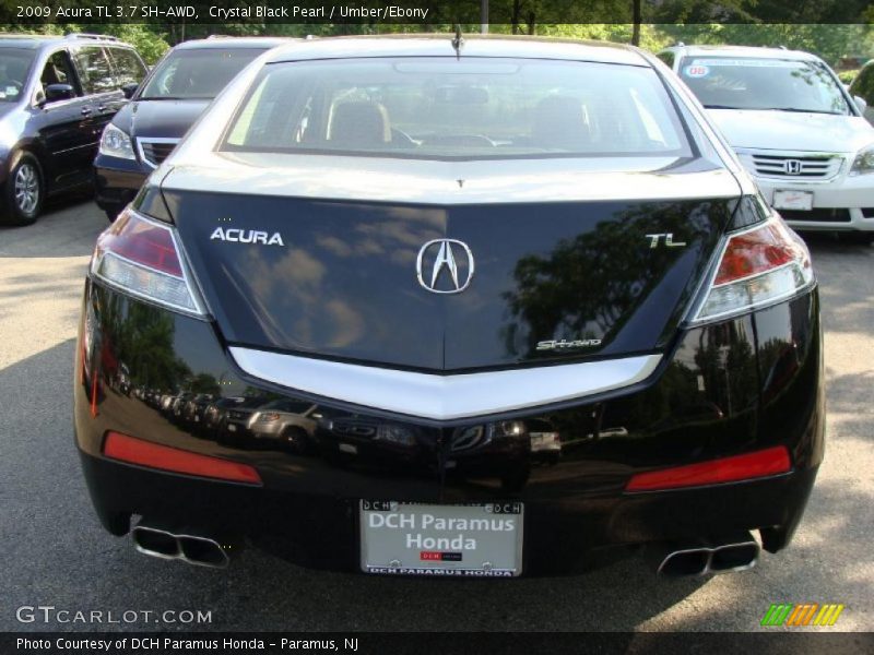 Crystal Black Pearl / Umber/Ebony 2009 Acura TL 3.7 SH-AWD
