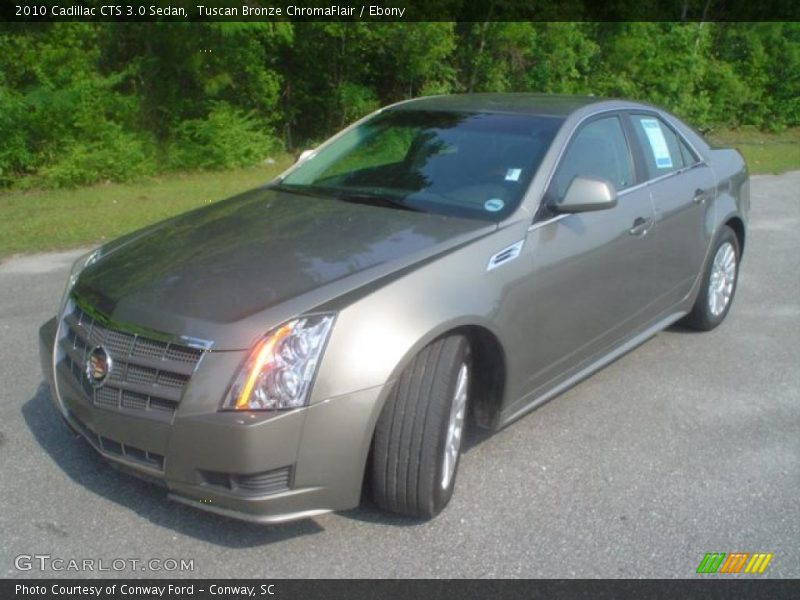 Tuscan Bronze ChromaFlair / Ebony 2010 Cadillac CTS 3.0 Sedan