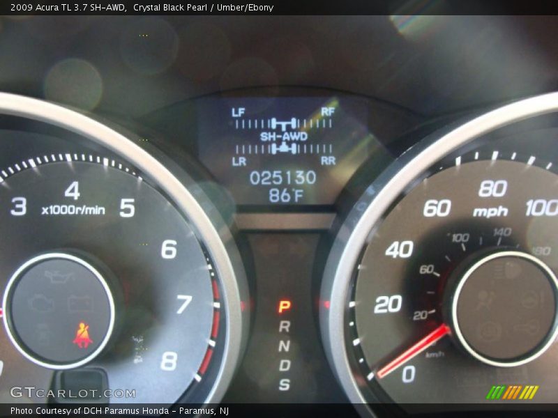 Crystal Black Pearl / Umber/Ebony 2009 Acura TL 3.7 SH-AWD
