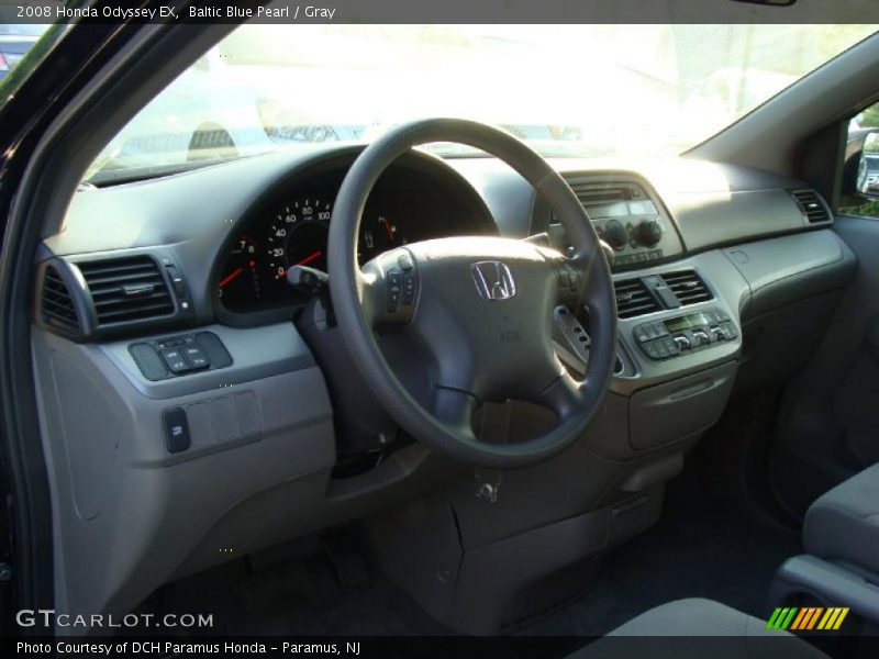 Baltic Blue Pearl / Gray 2008 Honda Odyssey EX