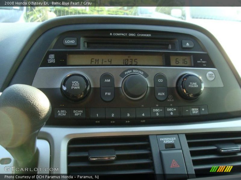 Baltic Blue Pearl / Gray 2008 Honda Odyssey EX