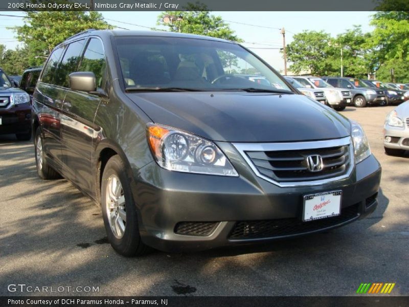 Nimbus Gray Metallic / Gray 2008 Honda Odyssey EX-L