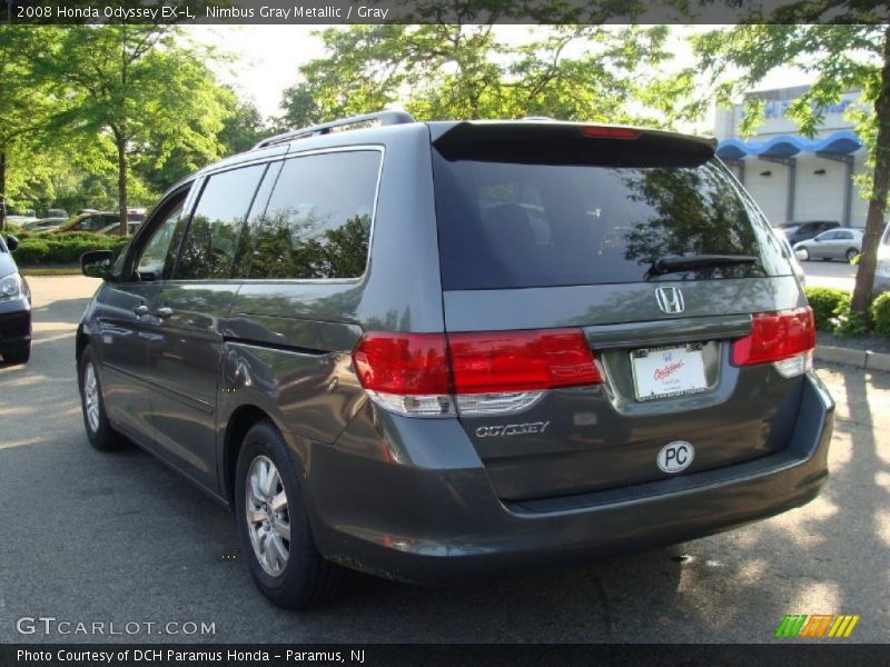 Nimbus Gray Metallic / Gray 2008 Honda Odyssey EX-L