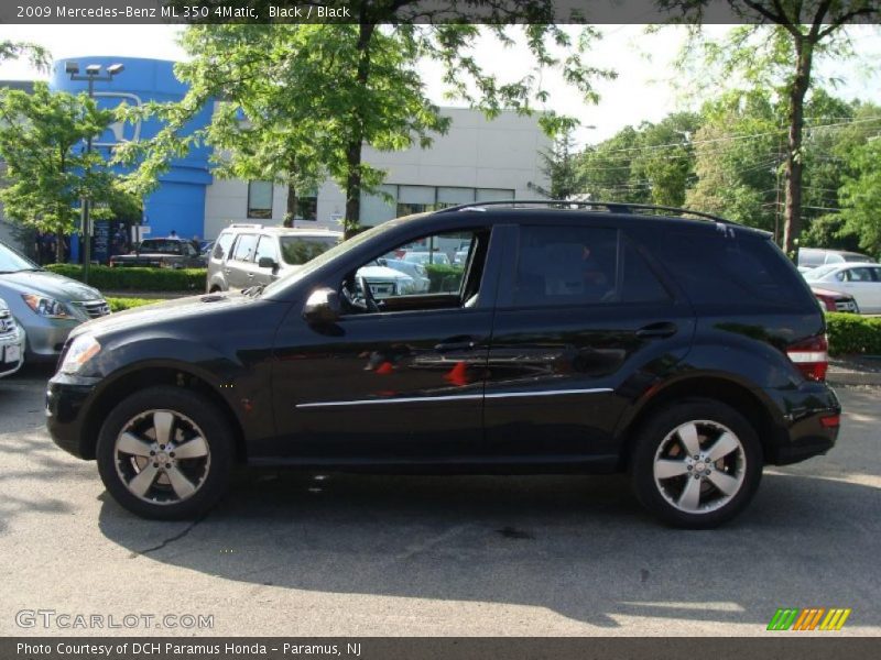Black / Black 2009 Mercedes-Benz ML 350 4Matic