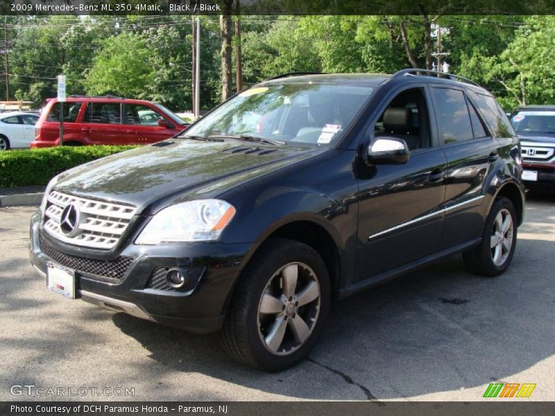 Black / Black 2009 Mercedes-Benz ML 350 4Matic