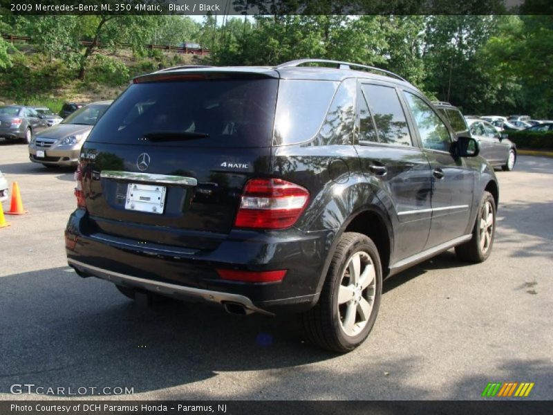 Black / Black 2009 Mercedes-Benz ML 350 4Matic