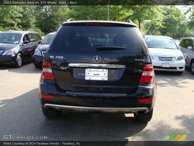 Black / Black 2009 Mercedes-Benz ML 350 4Matic