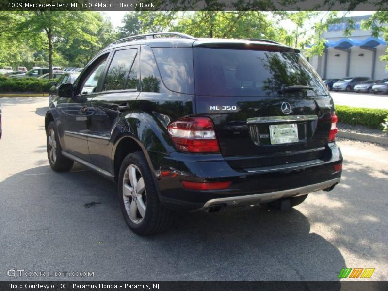 Black / Black 2009 Mercedes-Benz ML 350 4Matic