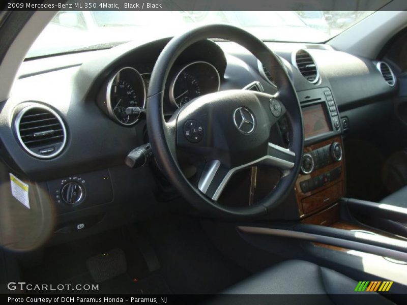 Black / Black 2009 Mercedes-Benz ML 350 4Matic