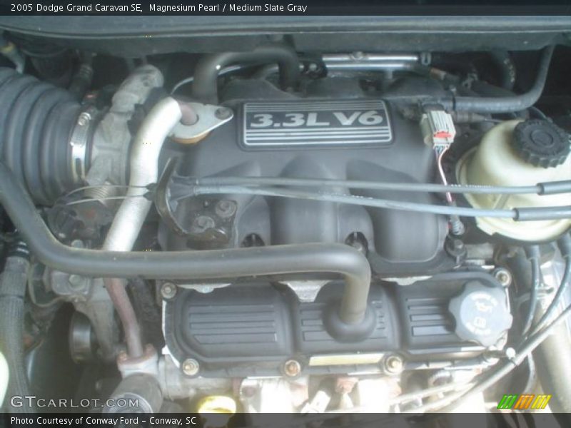 Magnesium Pearl / Medium Slate Gray 2005 Dodge Grand Caravan SE