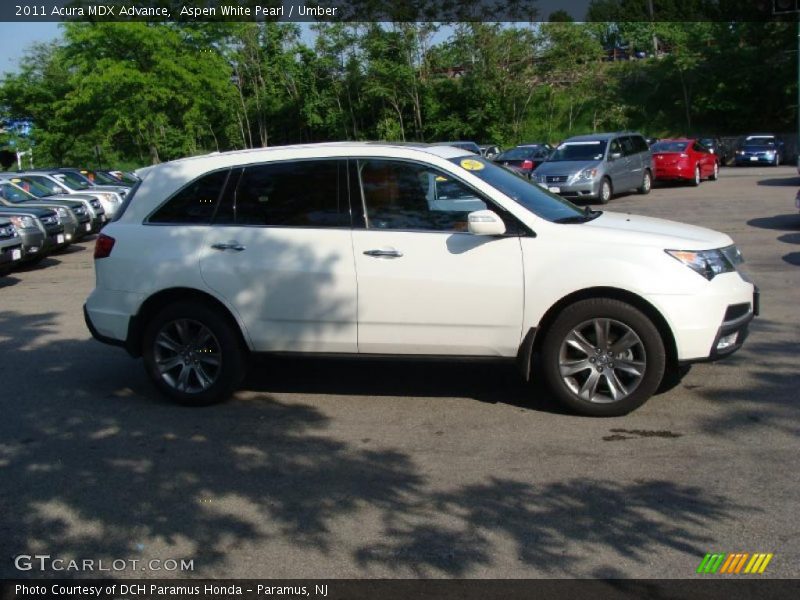 Aspen White Pearl / Umber 2011 Acura MDX Advance