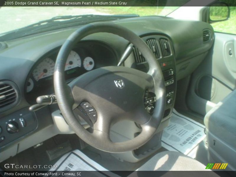 Magnesium Pearl / Medium Slate Gray 2005 Dodge Grand Caravan SE