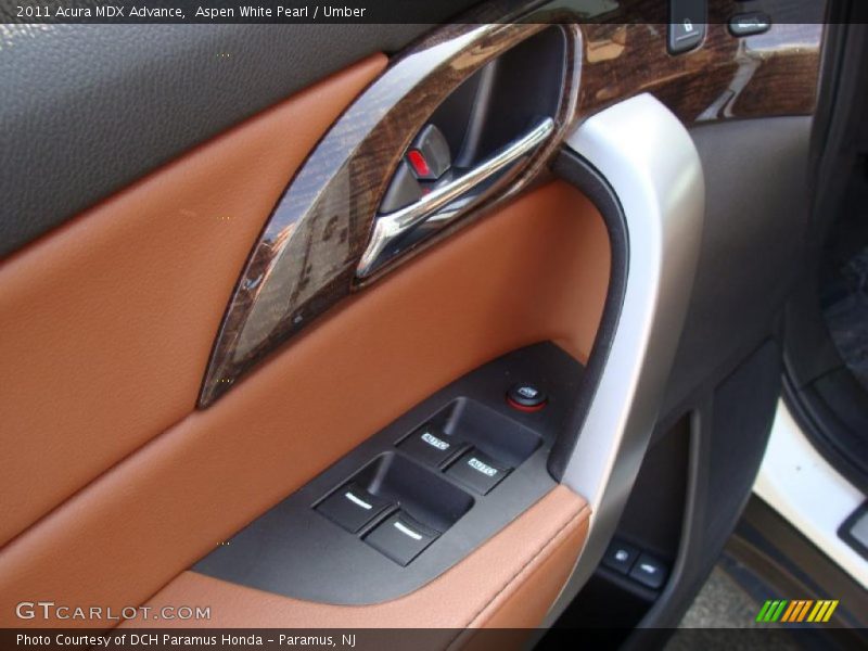 Aspen White Pearl / Umber 2011 Acura MDX Advance