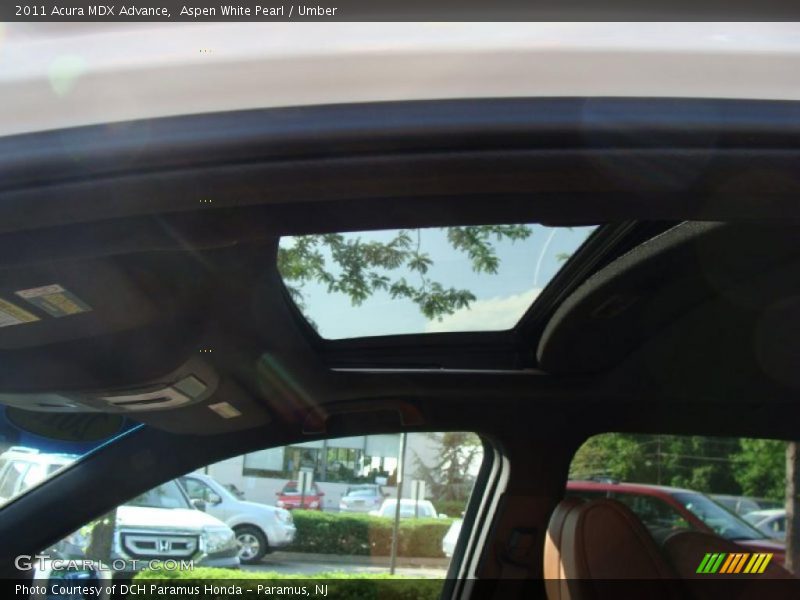 Aspen White Pearl / Umber 2011 Acura MDX Advance
