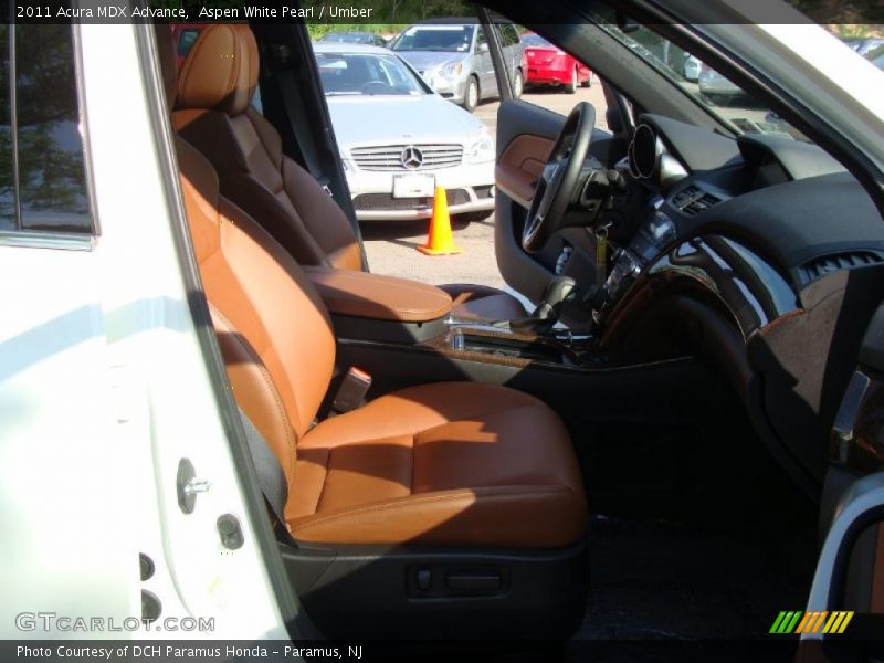 Aspen White Pearl / Umber 2011 Acura MDX Advance