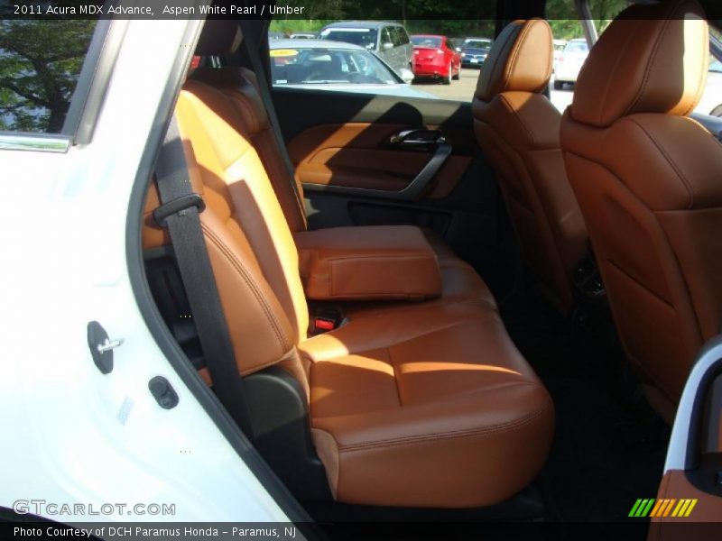 Aspen White Pearl / Umber 2011 Acura MDX Advance