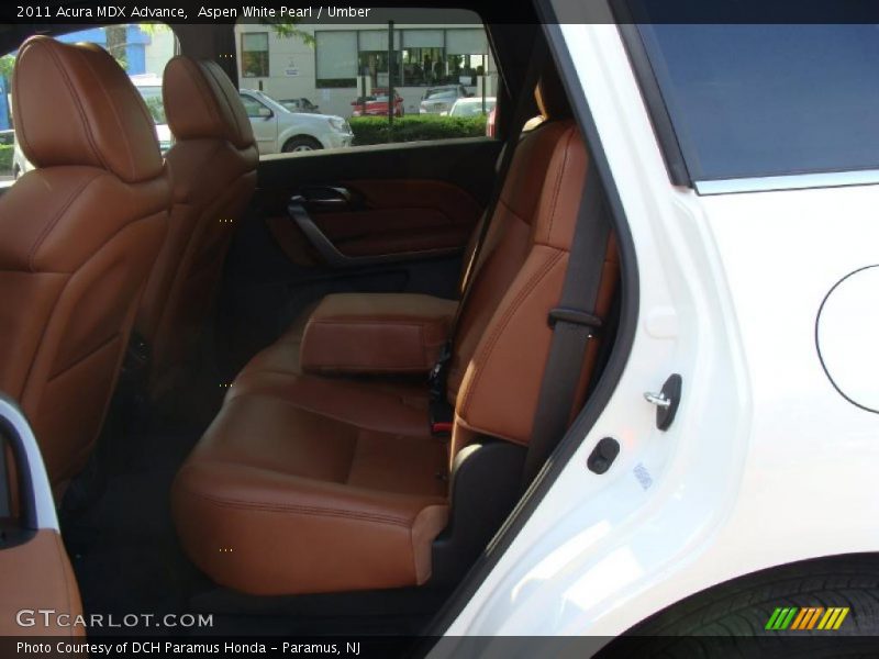 Aspen White Pearl / Umber 2011 Acura MDX Advance