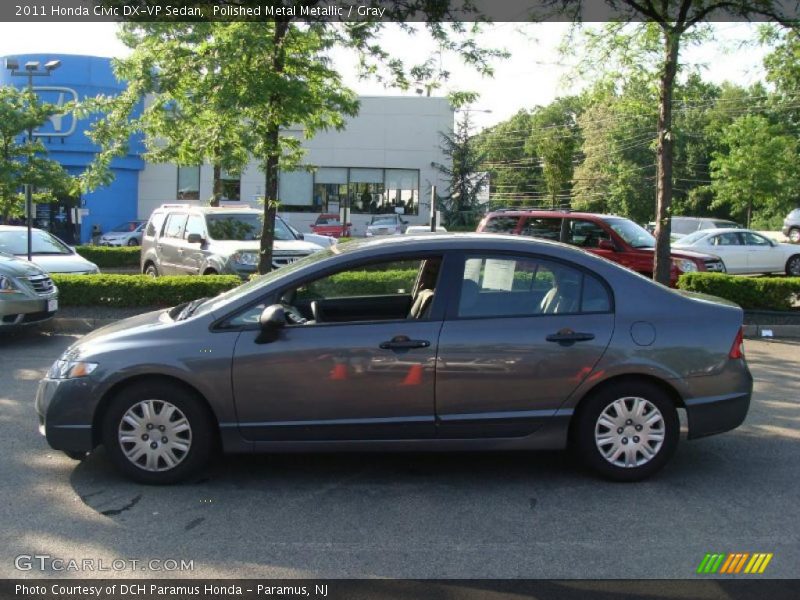 Polished Metal Metallic / Gray 2011 Honda Civic DX-VP Sedan