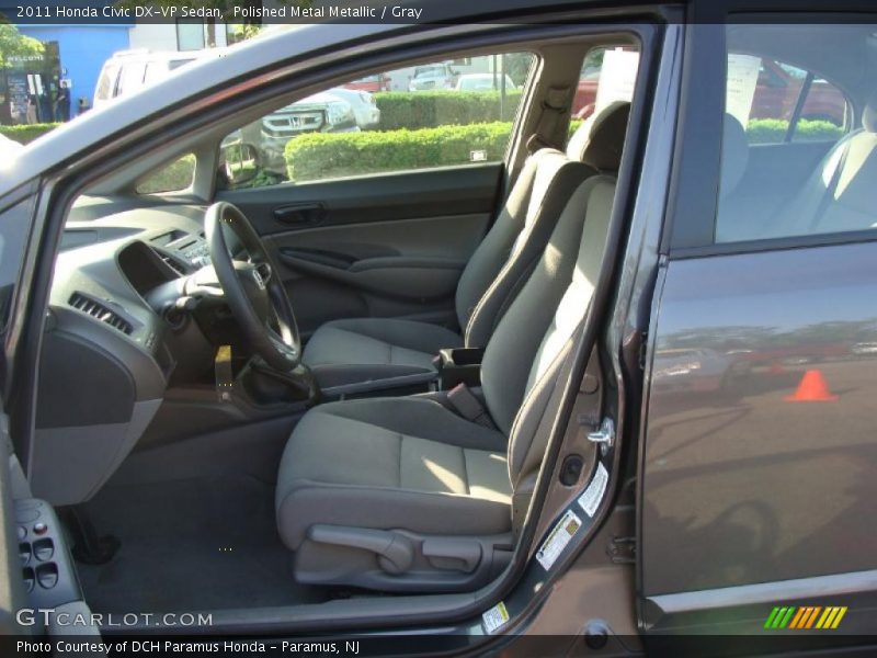 Polished Metal Metallic / Gray 2011 Honda Civic DX-VP Sedan