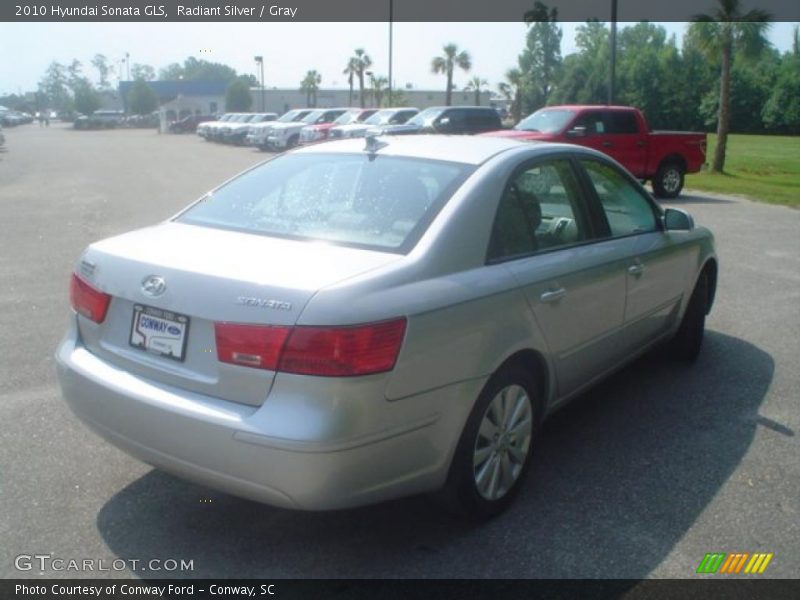 Radiant Silver / Gray 2010 Hyundai Sonata GLS