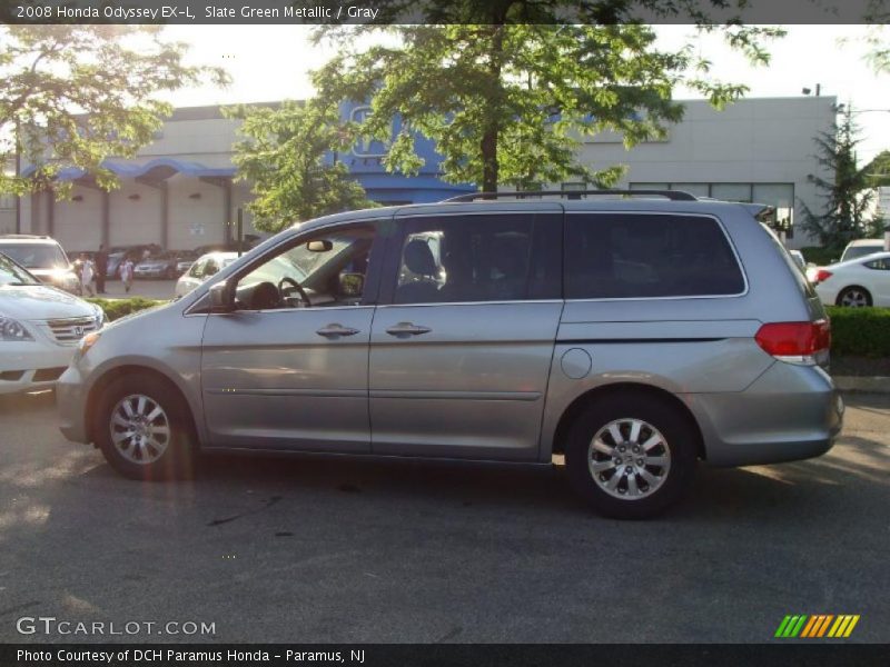 Slate Green Metallic / Gray 2008 Honda Odyssey EX-L
