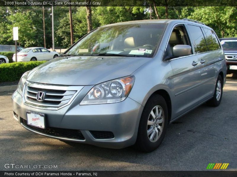 Slate Green Metallic / Gray 2008 Honda Odyssey EX-L
