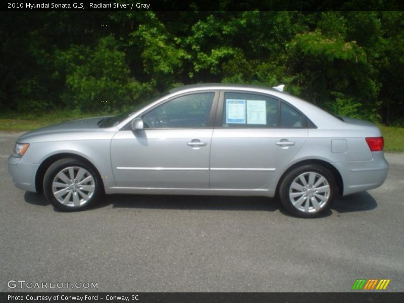Radiant Silver / Gray 2010 Hyundai Sonata GLS
