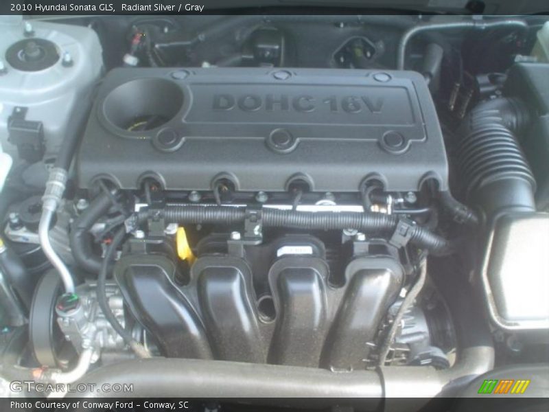 Radiant Silver / Gray 2010 Hyundai Sonata GLS