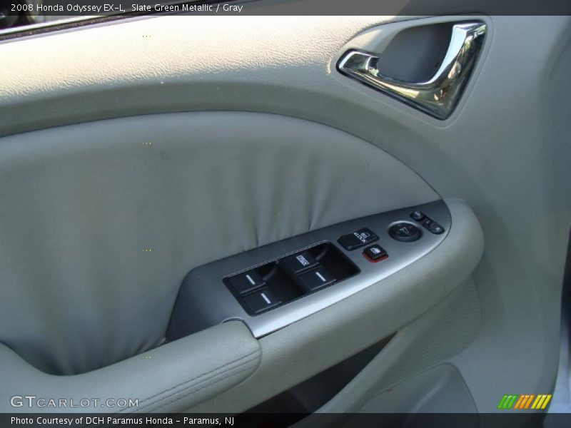 Slate Green Metallic / Gray 2008 Honda Odyssey EX-L
