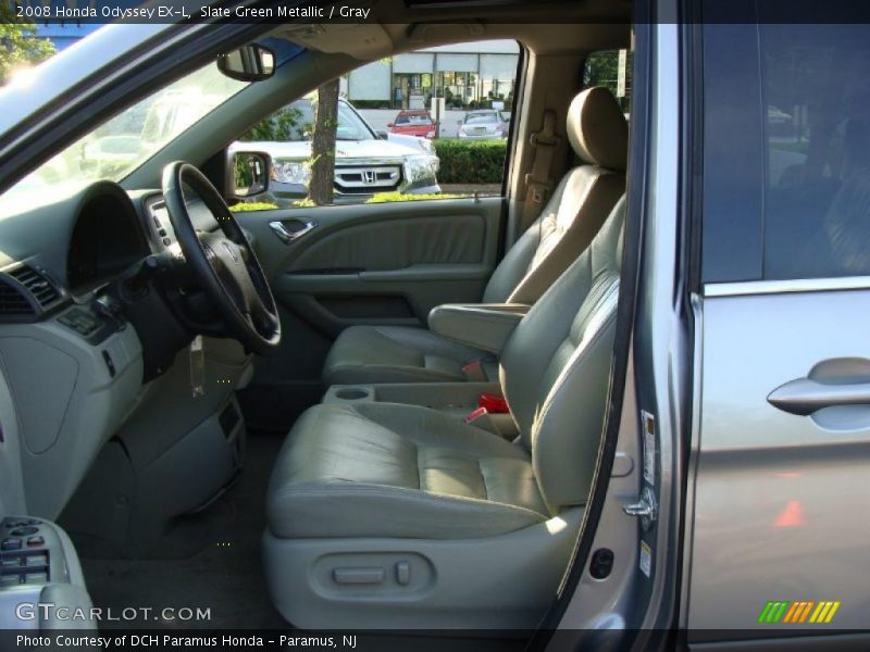 Slate Green Metallic / Gray 2008 Honda Odyssey EX-L