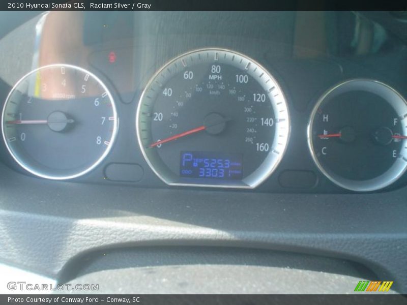 Radiant Silver / Gray 2010 Hyundai Sonata GLS