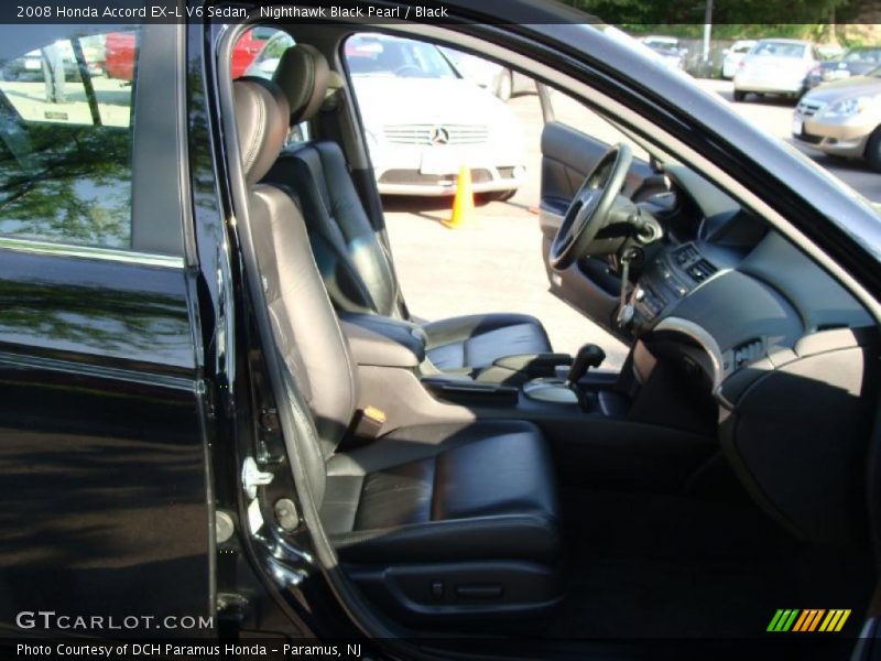 Nighthawk Black Pearl / Black 2008 Honda Accord EX-L V6 Sedan