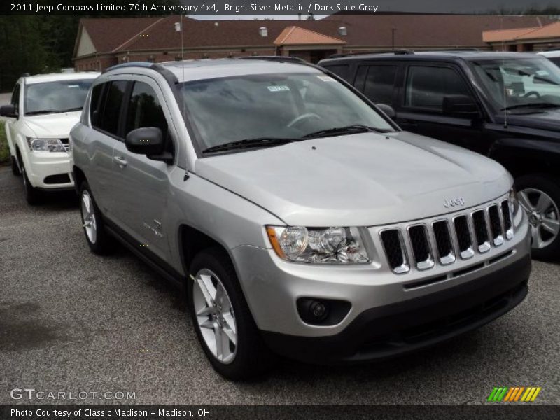 Bright Silver Metallic / Dark Slate Gray 2011 Jeep Compass Limited 70th Anniversary 4x4