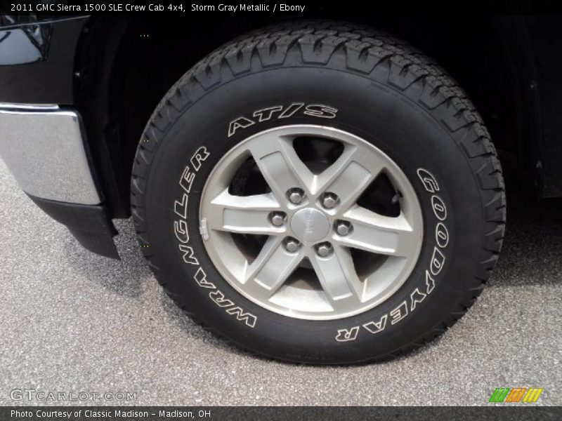 Storm Gray Metallic / Ebony 2011 GMC Sierra 1500 SLE Crew Cab 4x4