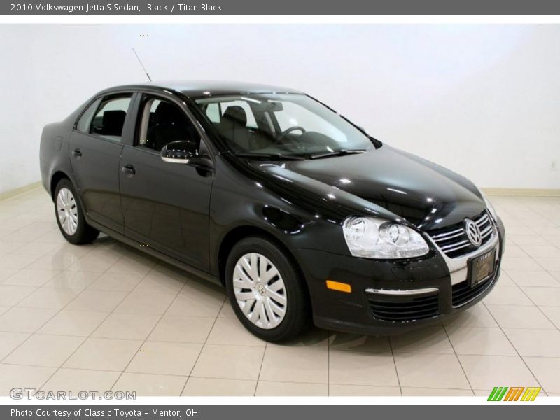 Black / Titan Black 2010 Volkswagen Jetta S Sedan