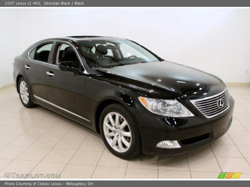 Obsidian Black / Black 2007 Lexus LS 460