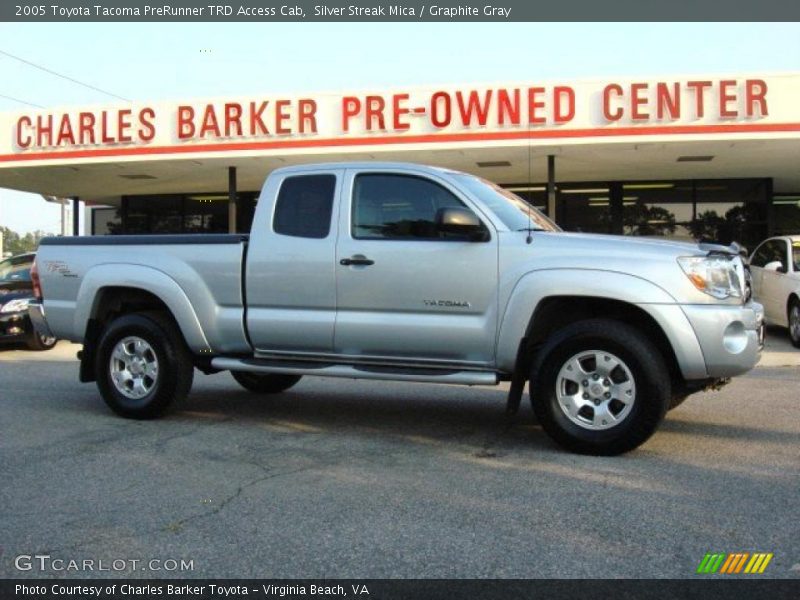 Silver Streak Mica / Graphite Gray 2005 Toyota Tacoma PreRunner TRD Access Cab
