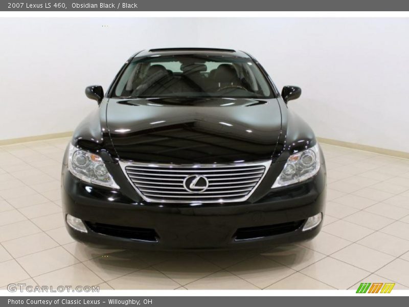 Obsidian Black / Black 2007 Lexus LS 460