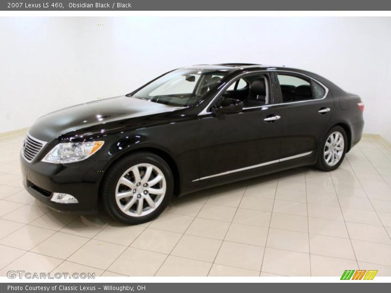 Obsidian Black / Black 2007 Lexus LS 460