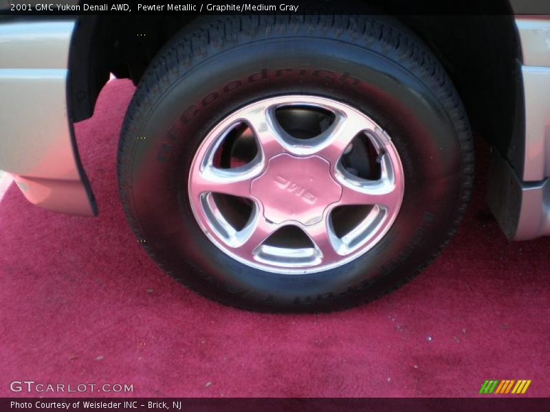 Pewter Metallic / Graphite/Medium Gray 2001 GMC Yukon Denali AWD