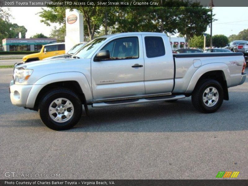 Silver Streak Mica / Graphite Gray 2005 Toyota Tacoma PreRunner TRD Access Cab