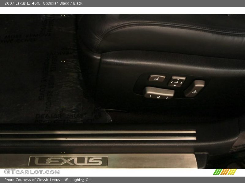 Obsidian Black / Black 2007 Lexus LS 460