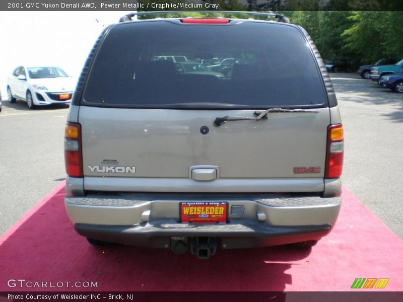 Pewter Metallic / Graphite/Medium Gray 2001 GMC Yukon Denali AWD