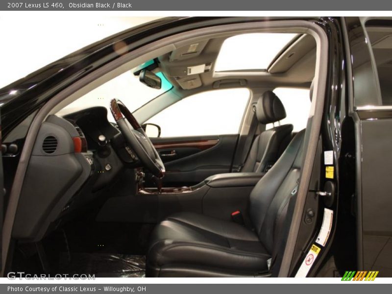 Obsidian Black / Black 2007 Lexus LS 460