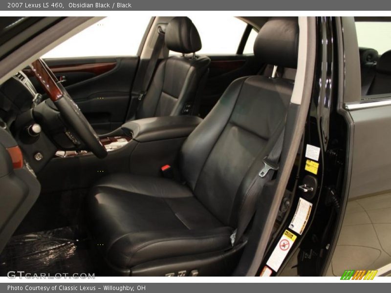 Obsidian Black / Black 2007 Lexus LS 460