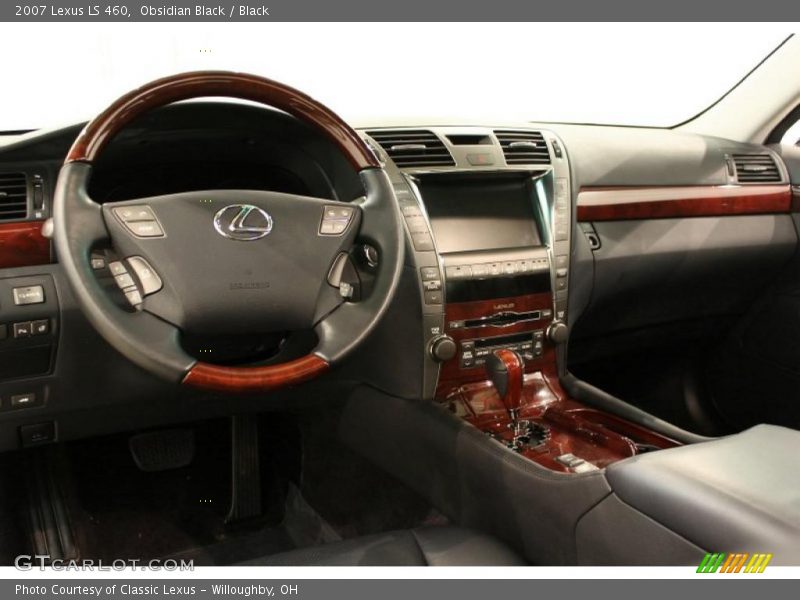 Obsidian Black / Black 2007 Lexus LS 460
