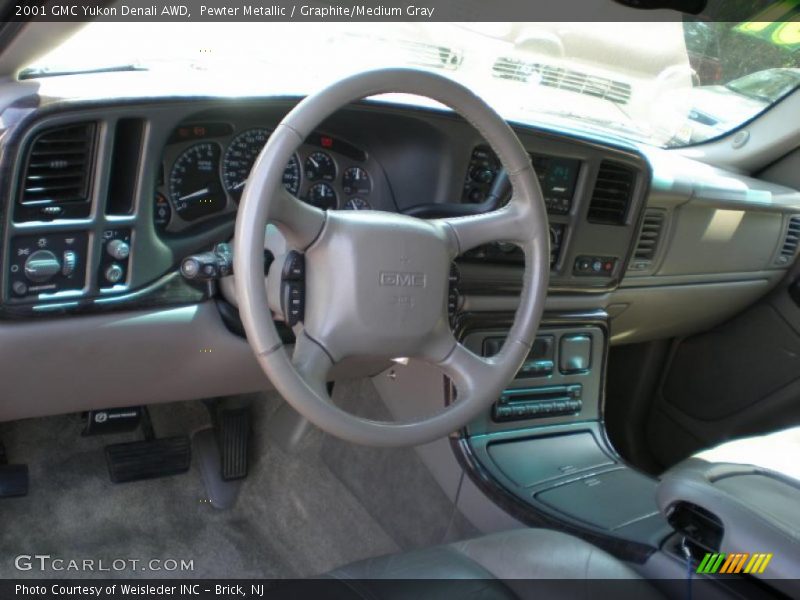  2001 Yukon Denali AWD Graphite/Medium Gray Interior