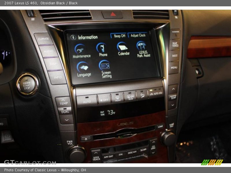 Obsidian Black / Black 2007 Lexus LS 460