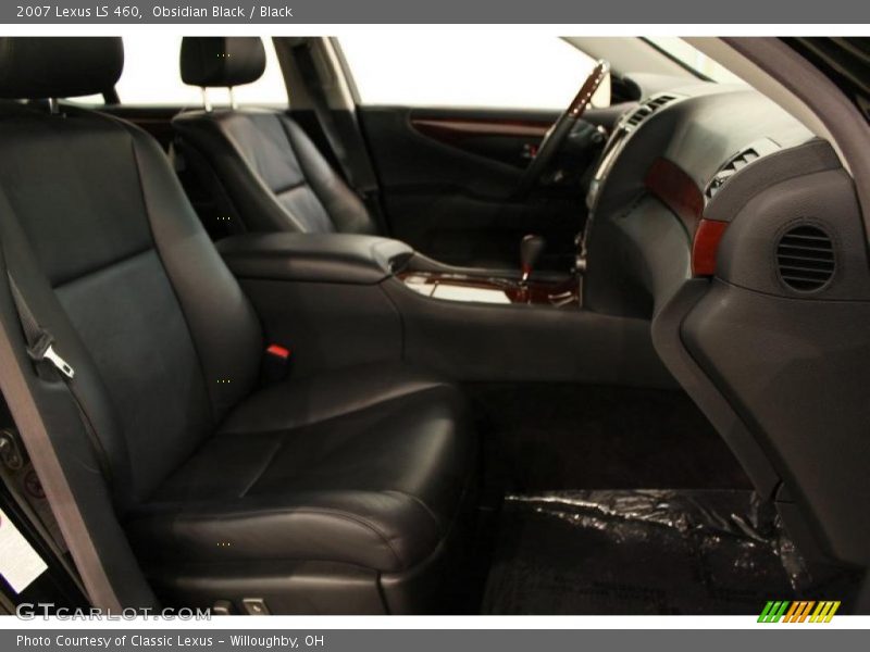 Obsidian Black / Black 2007 Lexus LS 460
