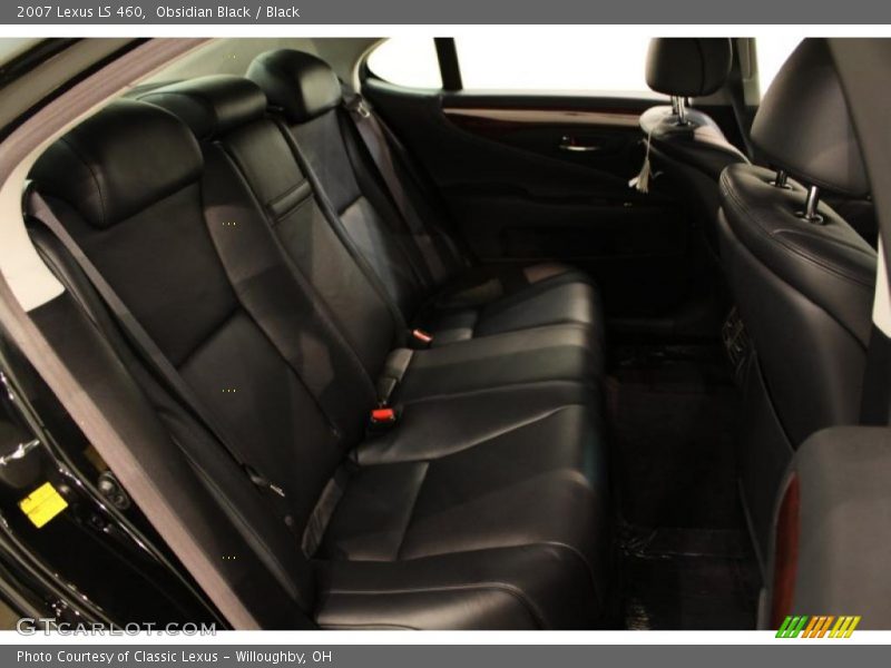 Obsidian Black / Black 2007 Lexus LS 460